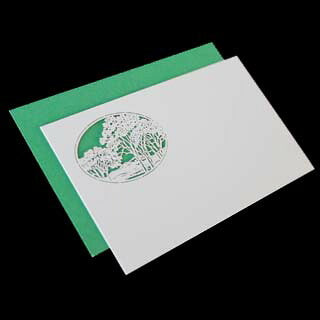 名刺 4号 50枚 切リ絵 A7 樹 【 名入れ 印刷なし 紙の販売です 】 【 4号 切り絵 】