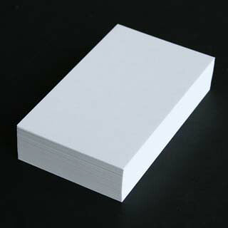 名刺 4号 ホワイトプリンス 100枚 / 箱 【 名入れ 印刷なし 紙の販売です 】 【4号 スタンダード 薄口】