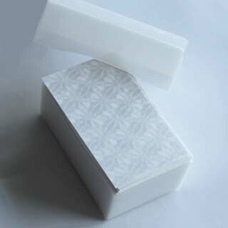 名刺 4号 みやび 白 100枚 / 箱 【 名入れ 印刷なし 紙の販売です 】 【 4号 高級和紙 】