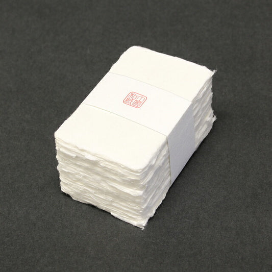 名刺 土佐和紙 耳付名刺 100枚 / 箱 【 名入れ 印刷なし 紙の販売です 】 【 4号 高級和紙 】