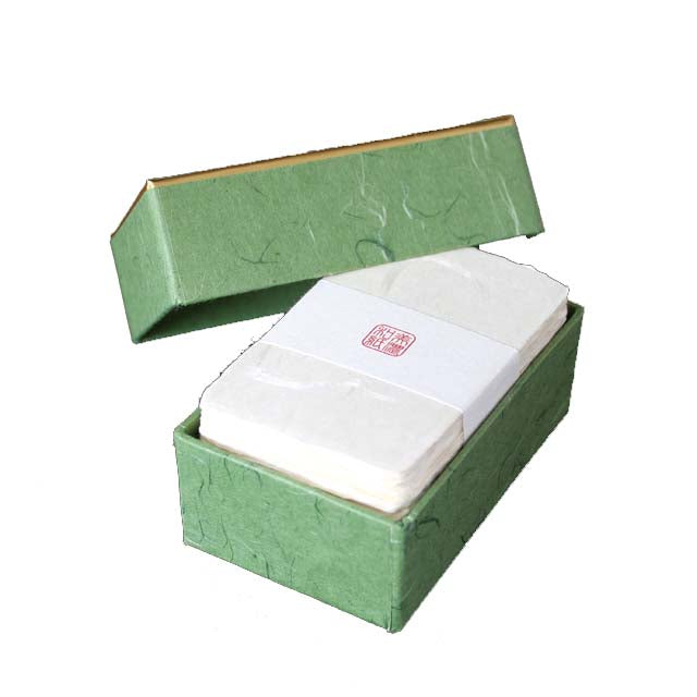 名刺 美濃和紙 耳付名刺 100枚 / 箱 【 名入れ 印刷なし 紙の販売です 】 【 4号 高級和紙 】