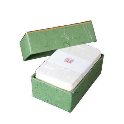 名刺 美濃和紙 耳付名刺 100枚 / 箱 【 名入れ 印刷なし 紙の販売です 】 【 4号 高級和紙 】