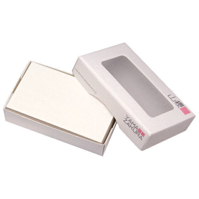 名刺 4号 さくら ホワイトCoC 023 100枚 / 箱 【 名入れ 印刷なし 紙の販売です 】 【 4号 エシカル製品 】