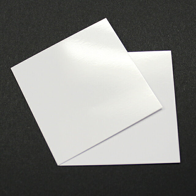 名刺 mini(49x49) ニューミラーホワイト 100枚 / 箱 【 名入れ 印刷なし 紙の販売です 】 【 mini ミニ 小型 サイズ 】