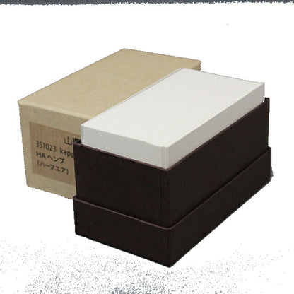 名刺 4号 kappan HAヘンプ 【名入れ印刷なし 紙の販売です】 100 枚/箱 【4号 活版印刷用】