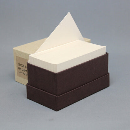 名刺 4号 kappan HAコルク 【名入れ印刷なし 紙の販売です】 100 枚/箱 【4号 活版印刷用】