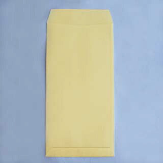 封筒 長3 ECクリーム 紙厚100 枠なし スミ貼 1000枚