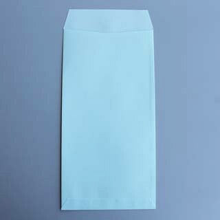封筒 長3 カラー ソライロ 紙厚85 枠あり スミ貼 1000枚