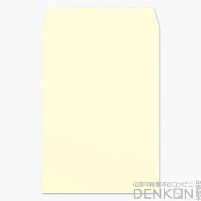 封筒 角20 ECクリーム 紙厚100 枠なし スミ貼 500枚