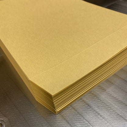 封筒 クラフト封筒 角5 ゴールド 85g センター貼 枠なし 400枚 k0514