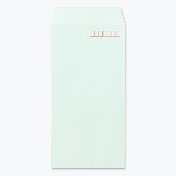 封筒 クラフトカラー封筒 長3 ハイシール ミズ 85g ヨコ貼 枠入 100枚 nd6335