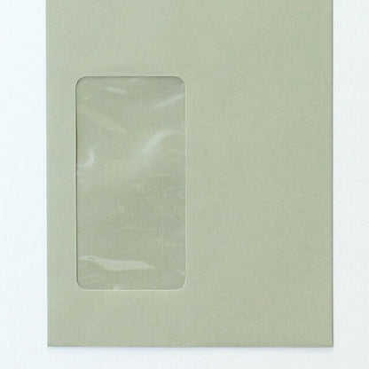 窓付 封筒 長3 カラー 窓 45×90mm グレー 70g センター貼 枠入 1000枚 md0121 | 窓付き封筒 窓付封筒 長形3号 A4 a4 3つ折り 長3封筒 長形3号封筒 窓付き