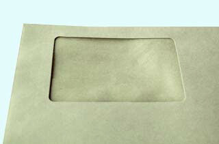 窓付 封筒 長3 カラー 窓 55×90mm グレー 70g センター貼 枠なし 500枚 md1221 | 窓付き封筒 窓付封筒 長形3号 A4 a4 3つ折り 長3封筒 長形3号封筒 窓付き