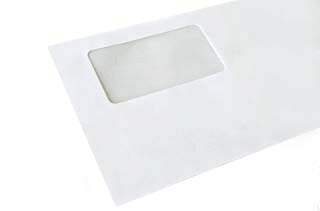 窓付 封筒 長3 カラー 窓 45×90mm スカイ 70g センター貼 枠入 1000枚 md0114 | 窓付き封筒 窓付封筒 長形3号 A4 a4 3つ折り 長3封筒 長形3号封筒 窓付き
