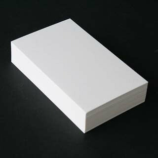 名刺 20面付 [100枚入] ニューバガス ホワイト 【名入れ印刷なし 紙の販売です】 【20面付け エシカル製品】 こちらの商品は切り取りミシン加工がありません。