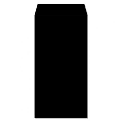 封筒 長3 ブラック 1000枚 紙厚 85g 黒 厚手 郵便番号の枠なし カラー封筒 Kカラー クラフトカラー ビビットカラー 紙が厚いタイプ カラー スミ貼