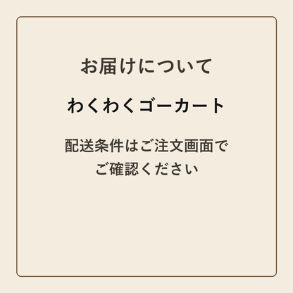 わくわくゴーカート クラフトメモ帳 配送条件の確認
