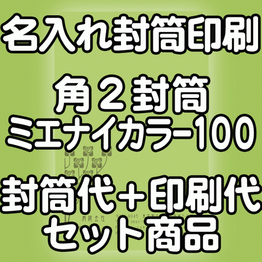 【送料無料】封筒 印刷 角2封筒 ミエナイカラー 紙厚100 封筒印刷 10000枚 名入れ オリジナル印刷 デザイン無料 データ入稿OK そのまま封筒 オンデマンド・オフセット印刷