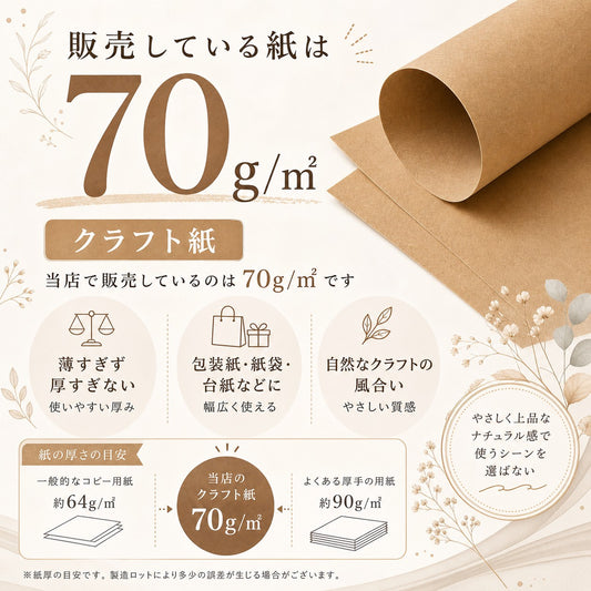 クラフト紙 A4 100枚 ブックカバー メニュー おりがみ ラッピング ランチョンマット 包装紙 レストランメニュー クラフト 紙 壁紙 折り紙 コピー用紙a4 デザインペーパー デザイン用紙 ラッピングペーパー さらし 未晒クラフト紙 ハトロン判75.5kg denkon 【 送料無料 】