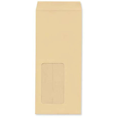 封筒 クラフト封筒 長4 窓付封筒 窓 45×80mm クラフト 70g センター貼 枠なし 400枚 l1503