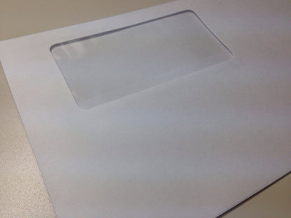 封筒 長3 窓 白色 ケント 1000枚 厚い紙 100g 白封筒 窓付き封筒 紙が厚いタイプです | 窓付封筒 長形3号 A4 a4 3つ折り 長3封筒 長形3号封筒 窓付き