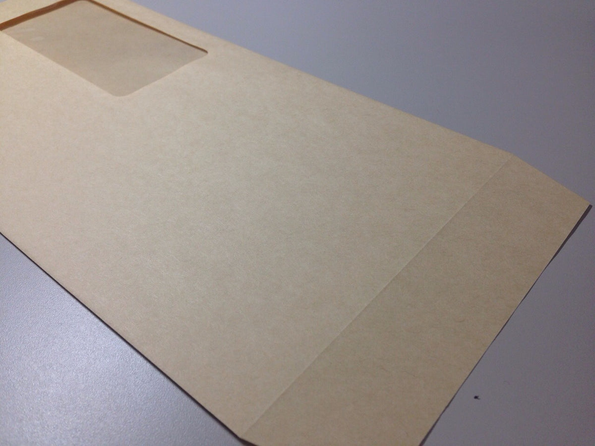 封筒 長3 窓 クラフト 1000枚 70g クラフト封筒 窓付き封筒 窓枠:45mm×90mm 【 選べる 枠あり・枠なし 】 | 窓付封筒 長形3号 A4 a4 3つ折り 長3封筒 長形3号封筒 窓付き