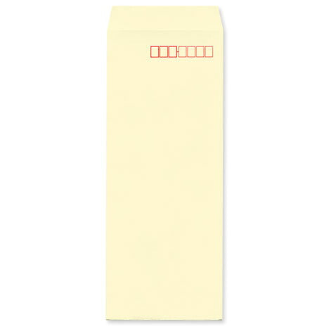 封筒 パステルカラー封筒 長40 パステル クリーム 80g ヨコ貼 枠入 500枚 nr0811