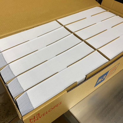 封筒 白封筒 長3 特白 80g センター貼 枠なし 200枚 nw1302